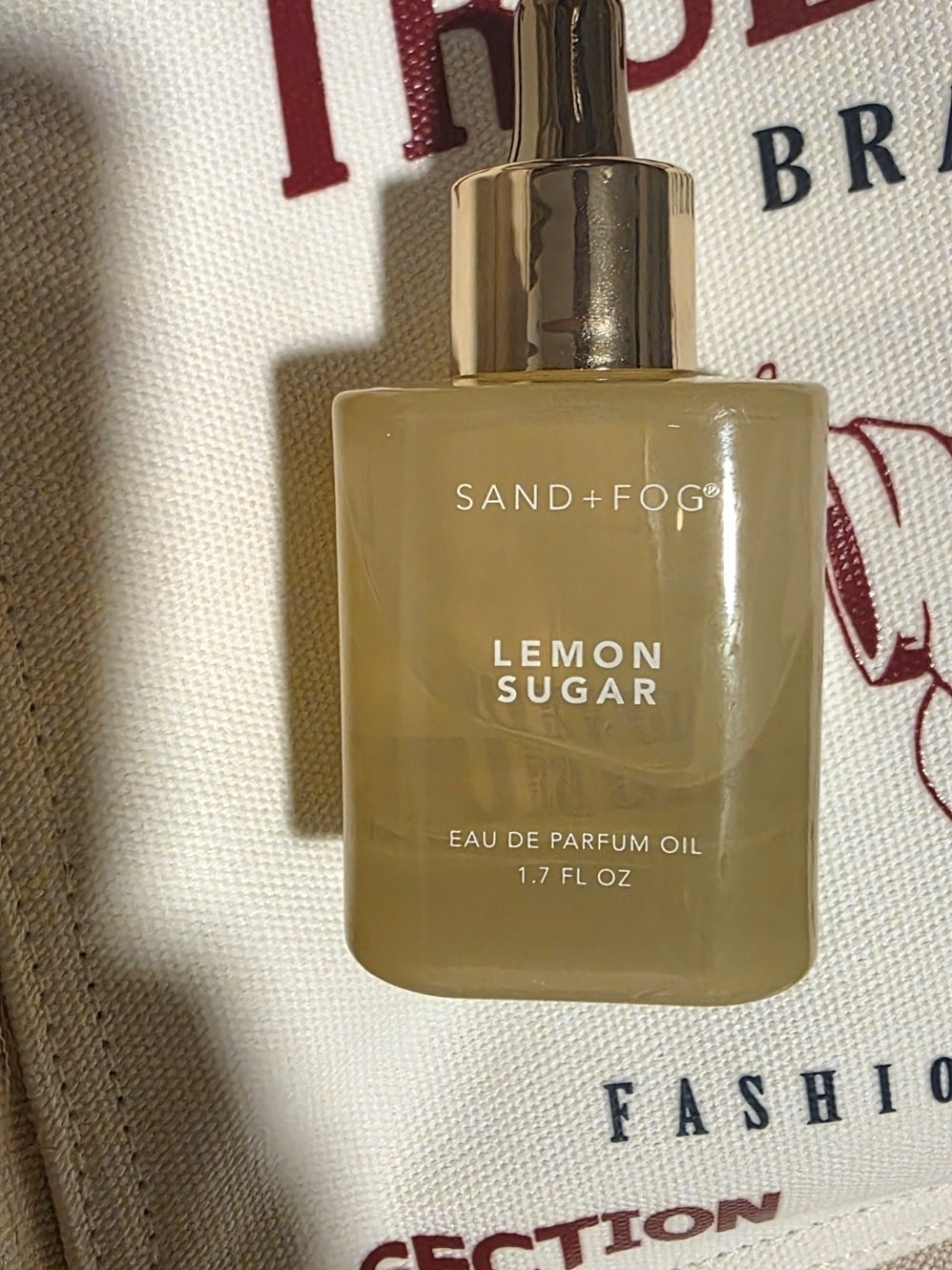SAND+FOG Lemon Sugar Eau de Parfum Oil - Yellow Glass Bottle